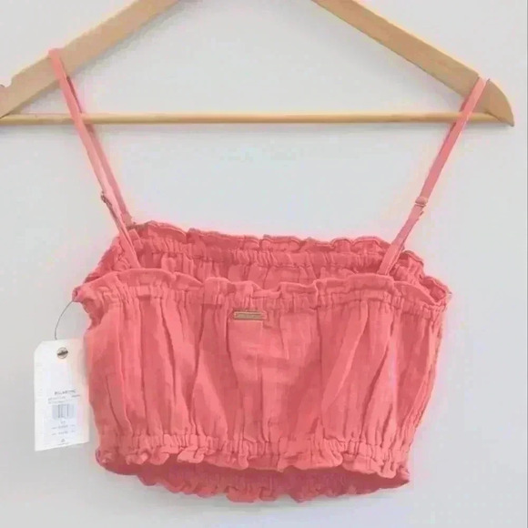 BILLABONG | Women's Rose Clay By The Beach Elastic Crop Top - Picture 5 of 6